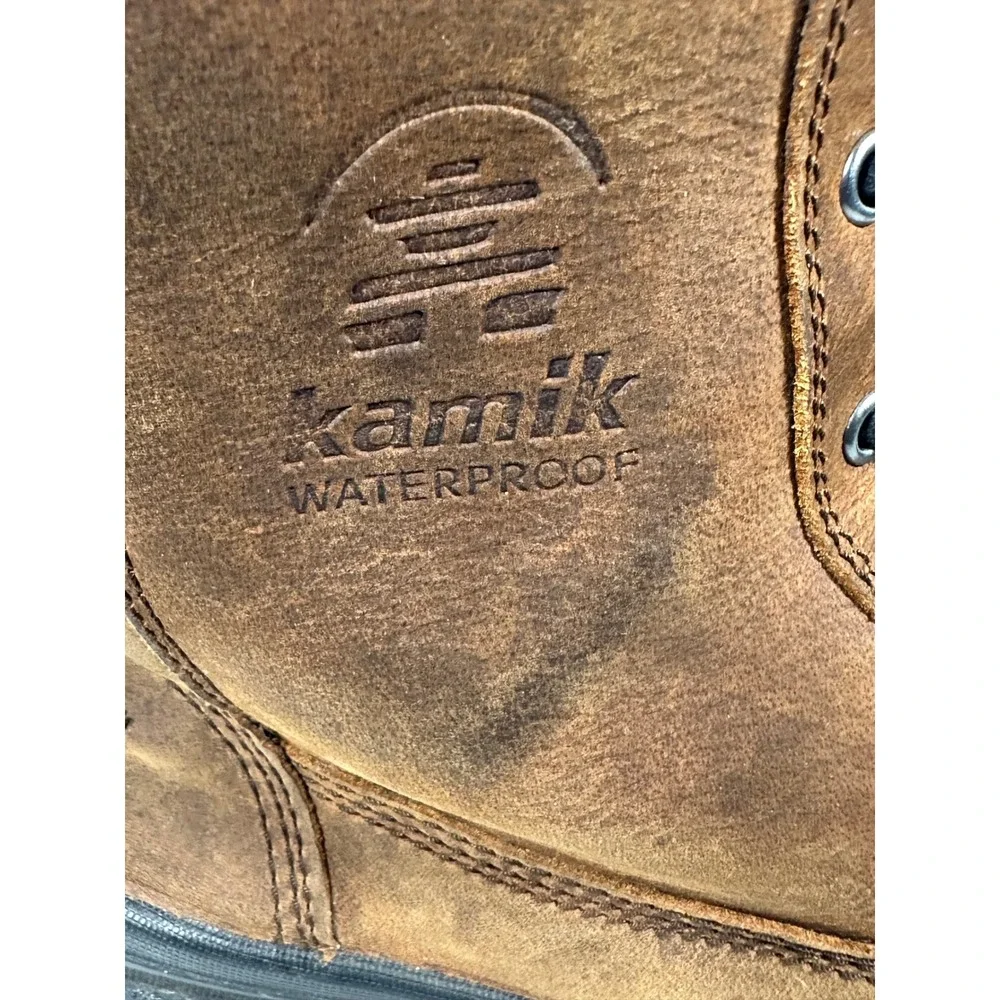 Kamik Griffon Mens 13 Brown Leather Waterproof Thinsulate Winter Boots CAYWK0598